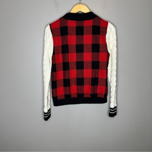 Adam Levine Plaid and knit varsity jacket - Picture 8 of 9